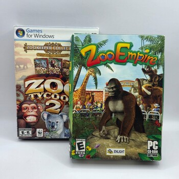 , Sealed Zoo Empire & Like New Zoo Tycoon 2 Zoo Keeper Collection
